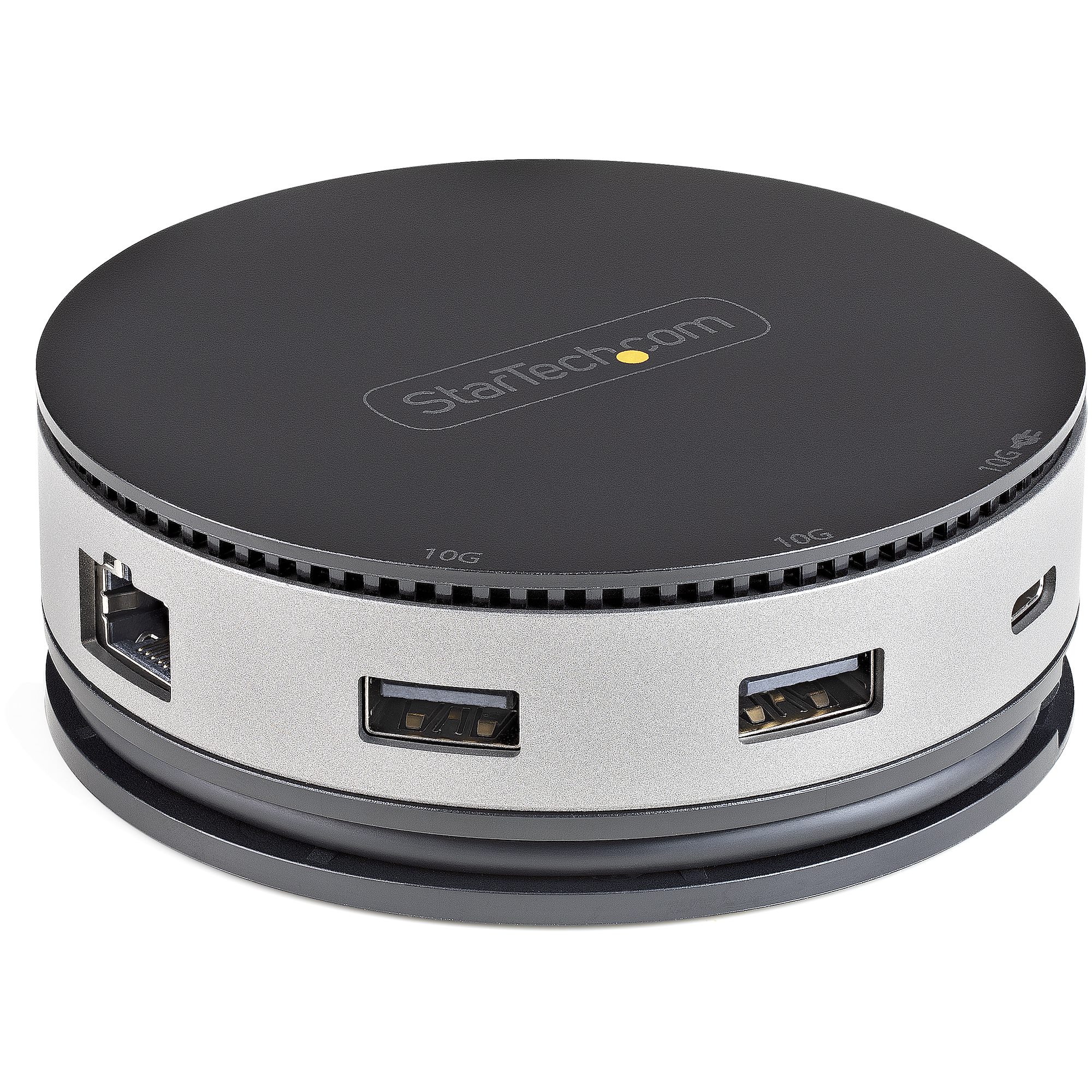 StarTech.com USB C Multiport Adapter, USB 3.1 Gen 2 10Gbps Type-C Mini Dock with 4K 60Hz HDMI/DisplayPort or 1080p VGA, 75W PD Passthrough, 3-Port USB Hub, GbE, Mobile Docking Station - 75W Power Delivery - Estação de engate - USB-C 3.1 Gen 2 - HDMI,
