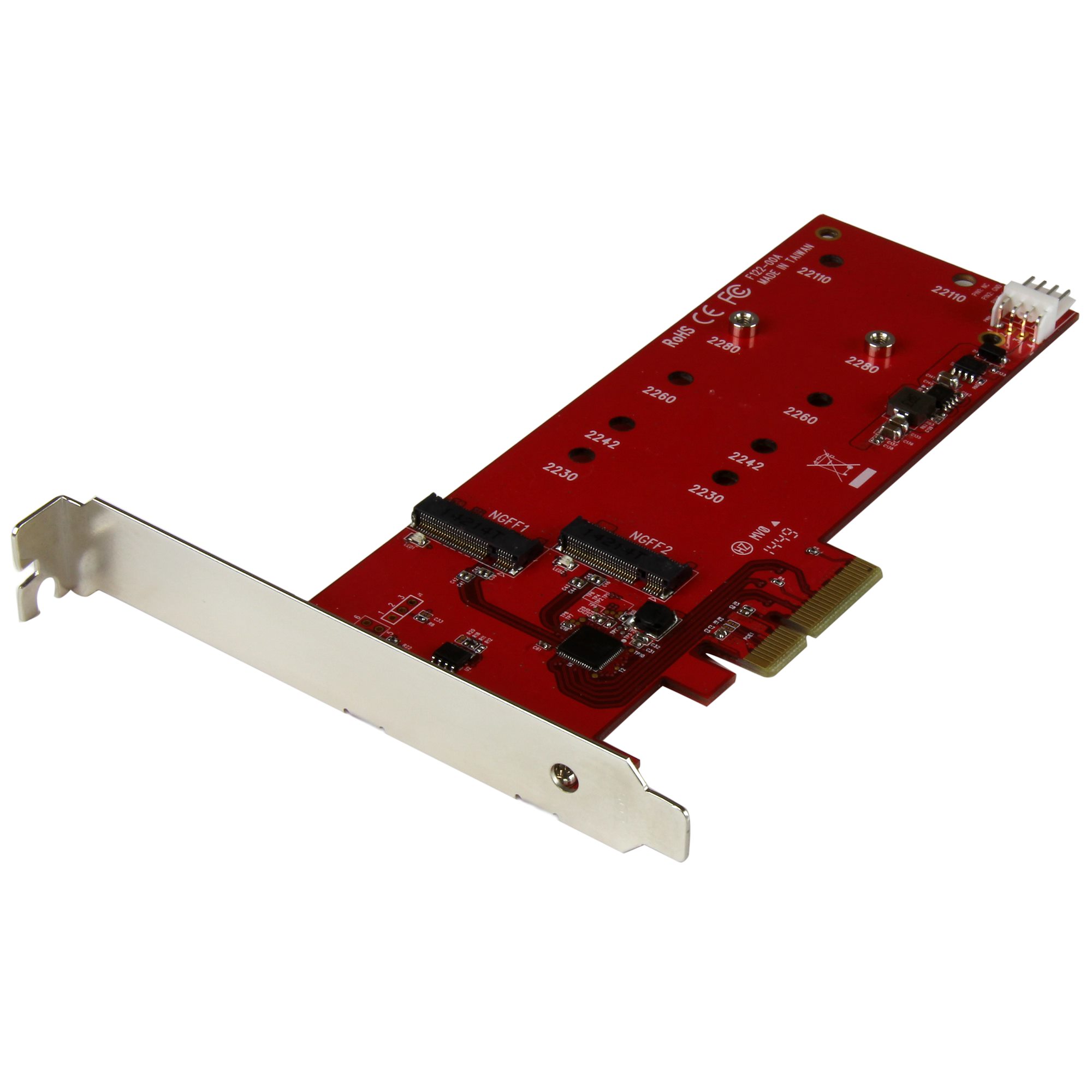 StarTech.com 2x M.2 SATA SSD Controller Card - PCIe - PCI Express M.2 SATA III Controller - NGFF Card Adapter (PEX2M2) - Controlador de memória - M.2 - M.2 Card / SATA 6Gb/s - PCIe 2.0 x2 - para P/N: BNDTB10GI, BNDTB210GSFP, BNDTB310GNDP, BNDTB410GSF