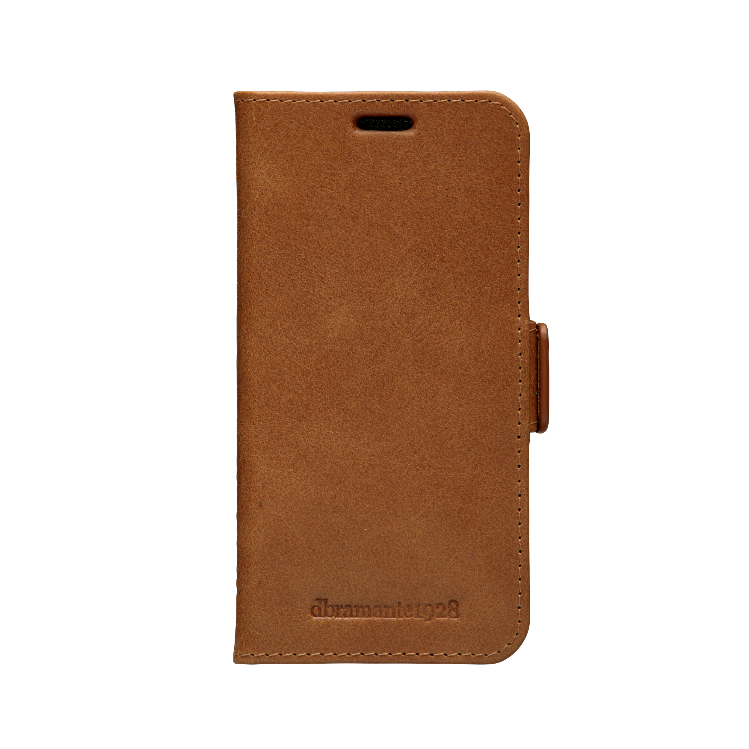 dbramante1928 Copenhagen Slim - Capa flip cover para telemóvel - couro com granulação plena - preto - para Apple iPhone 12 mini