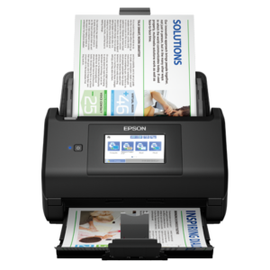 Epson WorkForce ES-580W - Escaneador de documento - Sensor de Imagem de Contacto (SIC) - Duplex - 215.9 x 6096 mm - 600 ppp x 600 ppp - até 35 ppm (mono) / até 35 ppm (cor) - ADF (100 folhas) - até 4000 varreduras por dia - USB 3.0, Wi-Fi(ac)