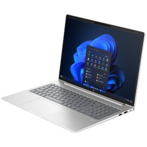 HP ProBook 4 G1iR Notebook - Design de dobradiças de 177 graus - Intel Core 5 - 120U / até 5 GHz - Win 11 Pro - Intel Graphics - 16 GB RAM - 512 GB SSD NVMe - 16" IPS 1920 x 1200 - Gigabit Ethernet - Wi-Fi 6E, Bluetooth - prateado lúcio - kbd: Portug