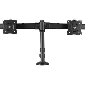 StarTech.com Dual Monitor Mount - Supports Monitors 13" to 27" - Adjustable - Desk Clamp or Grommet-Hole Desk Mount for Dual VESA Monitors - Black (ARMBARDUOG) - Plataforma - para 2 monitores - plástico, alumínio, aço - preto - tamanho de tela: 13"-2