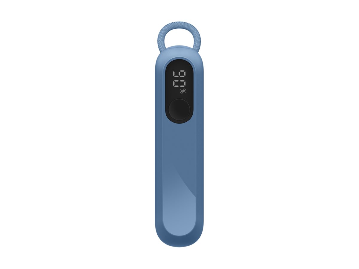 Belkin BoostCharge - Carregador portátil - com display - 10000 mAh - 20 Watt - PD - 2 conectores de saída (USB-C) - no cabo: USB-C - azul