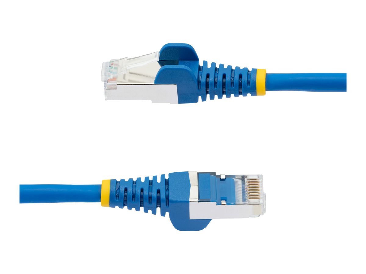 StarTech.com 50cm CAT6a Ethernet Cable - Blue - Low Smoke Zero Halogen (LSZH) - 10GbE 500MHz 100W PoE++ Snagless RJ-45 w/Strain Reliefs S/FTP Network Patch Cord - cabo patch - 50 cm - azul - Image 2