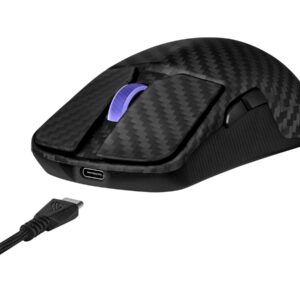 ASUS ROG Harpe Ace Extreme - Rato - óptico - 5 botões - com cabo, sem fios - USB, Bluetooth 5.1, 2.4 GHz - recetor sem fios USB ROG Omni - preto