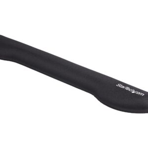 StarTech.com Foam Keyboard Wrist Rest for Ergonomic Typing Support, Padded Non-Slip Keyboard Cushion, Laptop or Desktop Computer Keyboard Wrist, Hand & Arm Rest, Soft Black Nylon Rest Pad - Soft Black Wrist Rest (WRSTRST) - Apoio de pulso para teclad