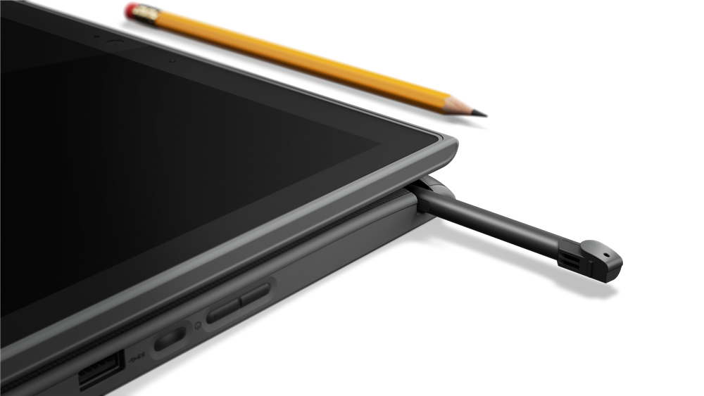 Lenovo 300e (2nd Gen) 82GK - Design invertido - AMD 3000 Series - 3015e / até 2.3 GHz - Windows 10 Pro National Academic - Radeon Graphics - 4 GB RAM - 64 GB eMMC - 11.6" IPS ecrã de toque 1366 x 768 (HD) - Wi-Fi 6 - textura preta - kbd: Português - Image 4