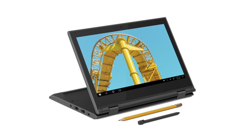 Lenovo 300e (2nd Gen) 82GK - Design invertido - AMD 3000 Series - 3015e / até 2.3 GHz - Windows 10 Pro National Academic - Radeon Graphics - 4 GB RAM - 64 GB eMMC - 11.6" IPS ecrã de toque 1366 x 768 (HD) - Wi-Fi 6 - textura preta - kbd: Português - Image 9