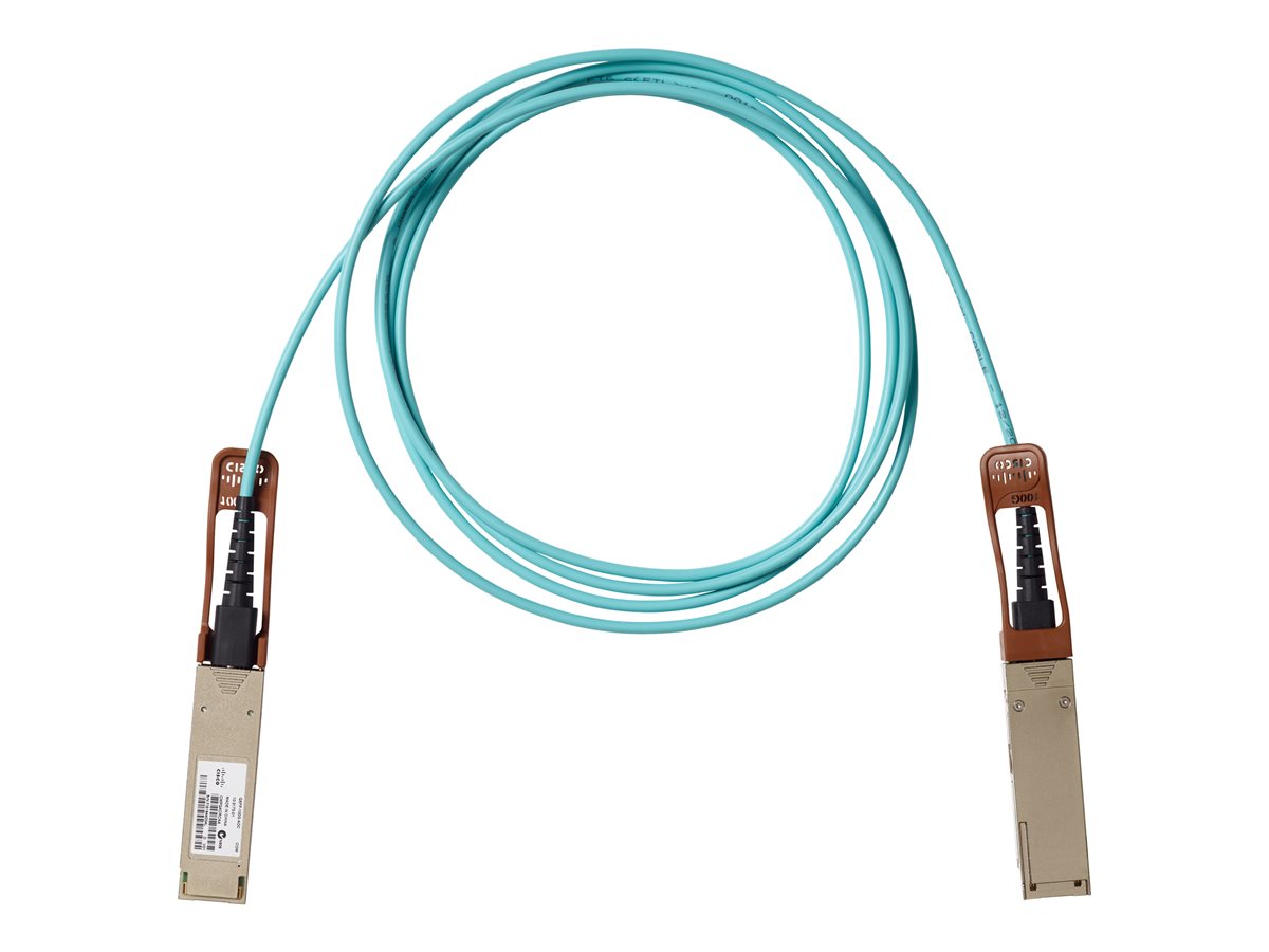Cisco - Cabo de ligação directa 100GBase - QSFP para QSFP - 2 m - 2 m - fibra óptica - activo - para P/N: C9500-32C-EDU, C9500-32QC-EDU, N9K-X9788TC-FX-RF, NCS-55A1-24H-B, NCS-55A1-36H-SE-S