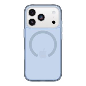 OtterBox Symmetry Series Clear - Tampa posterior para telemóvel - compatibilidade MagSafe - policarbonato, elastómero termoplástico (TPE) - felicidade azul (transparente) - para Apple iPhone 17 Pro