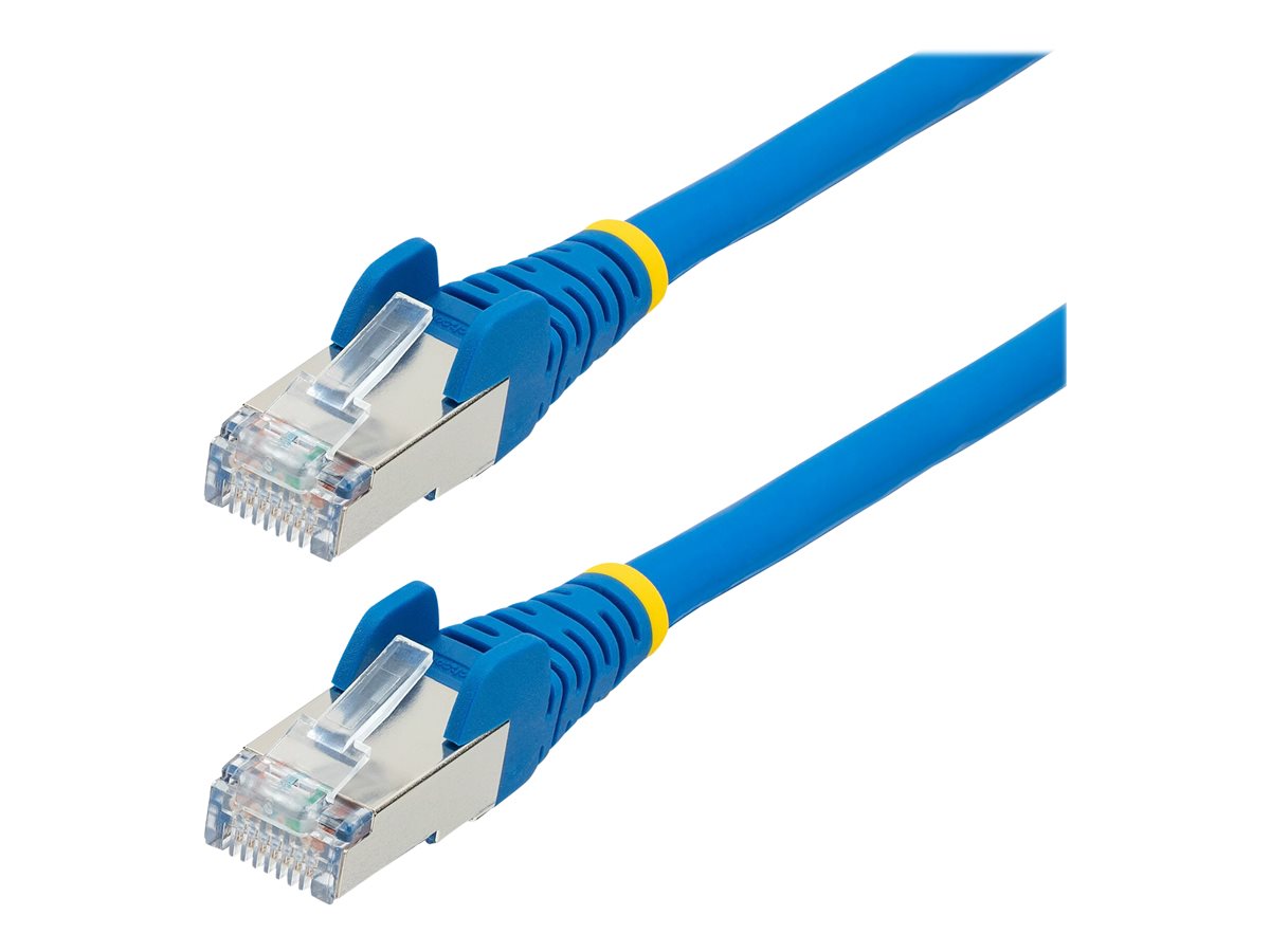 StarTech.com 5m CAT6a Ethernet Cable - Blue - Low Smoke Zero Halogen (LSZH) - 10GbE 500MHz 100W PoE++ Snagless RJ-45 w/Strain Reliefs S/FTP Network Patch Cord - cabo patch - 5 m - azul
