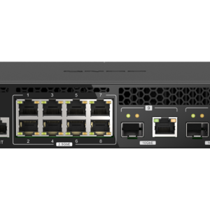 QNAP QSW-M2108R-2C - Interruptor - Administrado - 8 x 2.5GBase-T + 2 x combo 10 Gigabit SFP+/RJ-45 - desktop, montável em trilho
