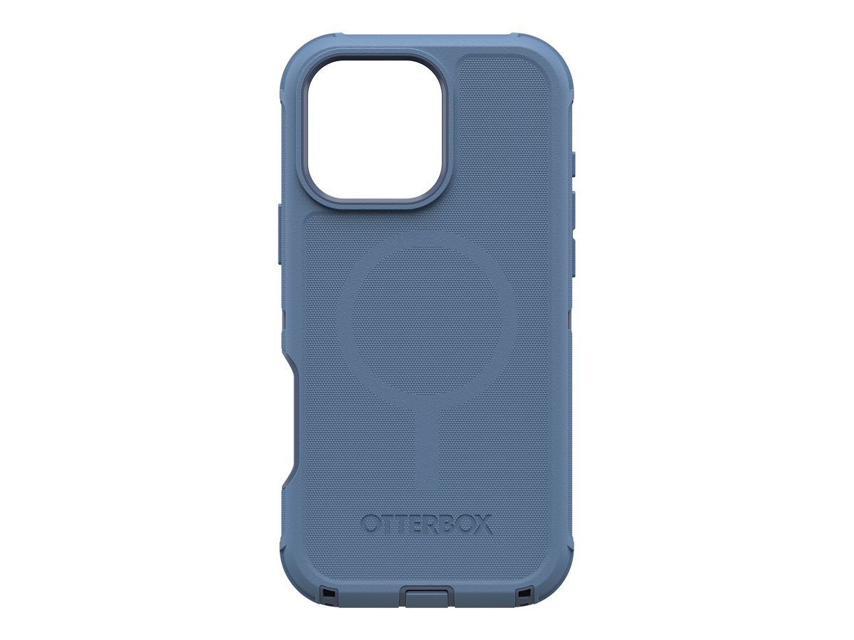 OtterBox Defender Series - Tampa posterior para telemóvel - compatibilidade MagSafe - silicone - calças de ganga azul bebé (azul) - para Apple iPhone 16 Pro Max