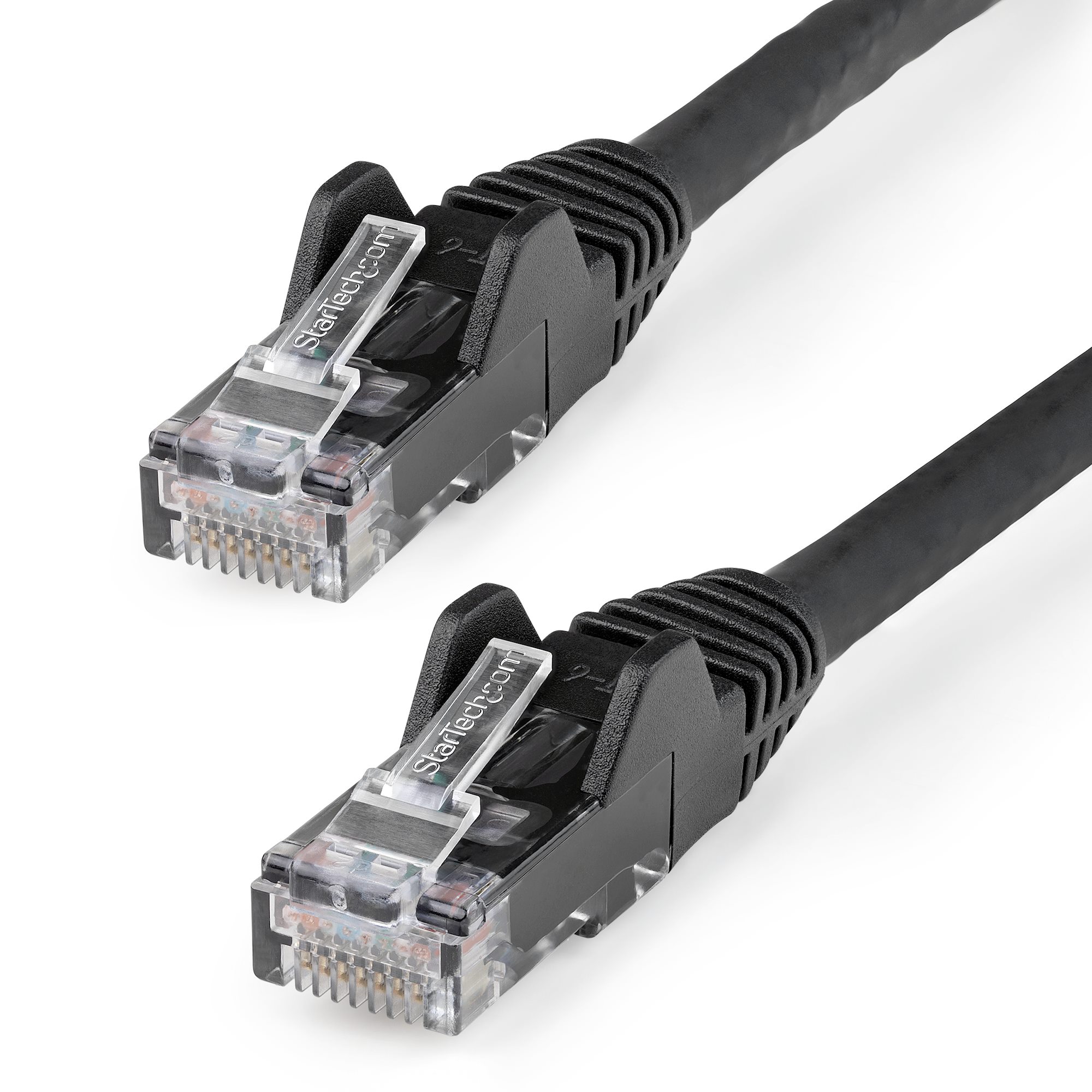 StarTech.com 5m LSZH CAT6 Ethernet Cable, 10 Gigabit Snagless RJ45 100W PoE Network Patch Cord with Strain Relief, CAT 6 10GbE UTP, Black, Individually Tested/ETL, Low Smoke Zero Halogen - Category 6 - 24AWG (N6LPATCH5MBK) - Cabo patch - RJ-45 (M) pa