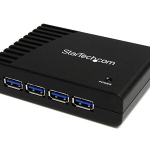 StarTech.com 4-Port USB 3.0 SuperSpeed Hub with Power Adapter - Portable Multiport USB-A Dock IT Pro - USB Port Expansion Hub for PC/Mac (ST4300USB3) - Hub - 4 x SuperSpeed USB 3.0 - desktop