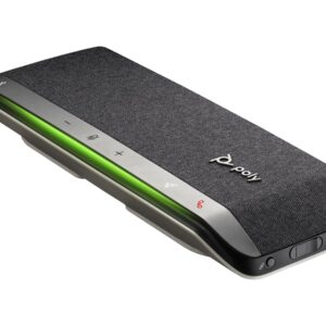 Poly Sync 40+ - Alta-voz inteligente - bluetooth - sem fios, com cabo - USB-A, USB-C - preto, prata - Certificação Zoom - Replaces Poly SKU 218765-01