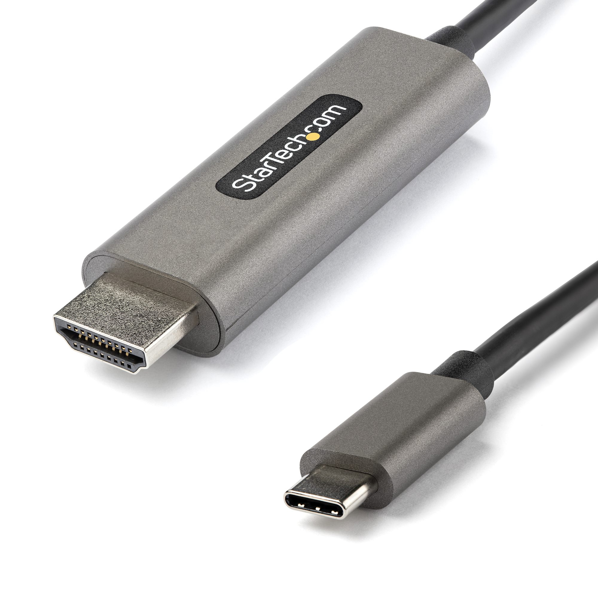 StarTech.com 6ft (2m) USB C to HDMI Cable 4K 60Hz with HDR10, Ultra HD USB Type-C to 4K HDMI 2.0b Video Adapter Cable, USB-C to HDMI HDR Monitor/Display Converter, DP 1.4 Alt Mode HBR3 - Thunderbolt 3 Compatible (CDP2HDMM2MH) - Cabo adaptador - USB-C