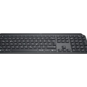 Logitech MX Keys - Teclado - retroiluminação - sem fios - Bluetooth - QWERTZ - Alemão - grafite