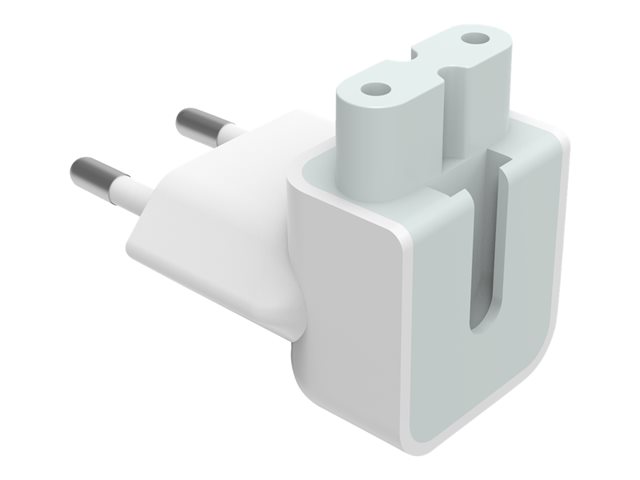 EU Duckhead adapter for Apple Power Supply - fits to c7 figure-8 socket on Apple psu - EU CEE 7/7 schuko plug - white - Image 3
