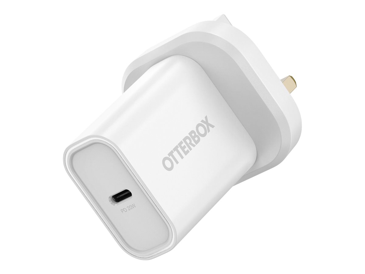 OtterBox - Adaptador de alimentação - 20 Watt - PD (USB-C) - branco