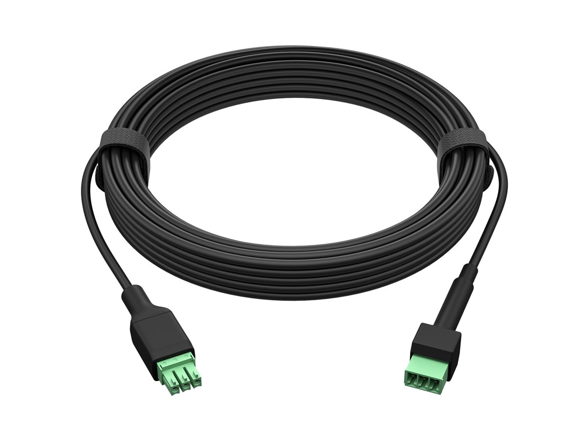 HP Poly Studio A2 - Cabo de extensão de microfone - Phoenix de 3 pinos macho para Phoenix de 3 pinos fêmea - 8 m - preto