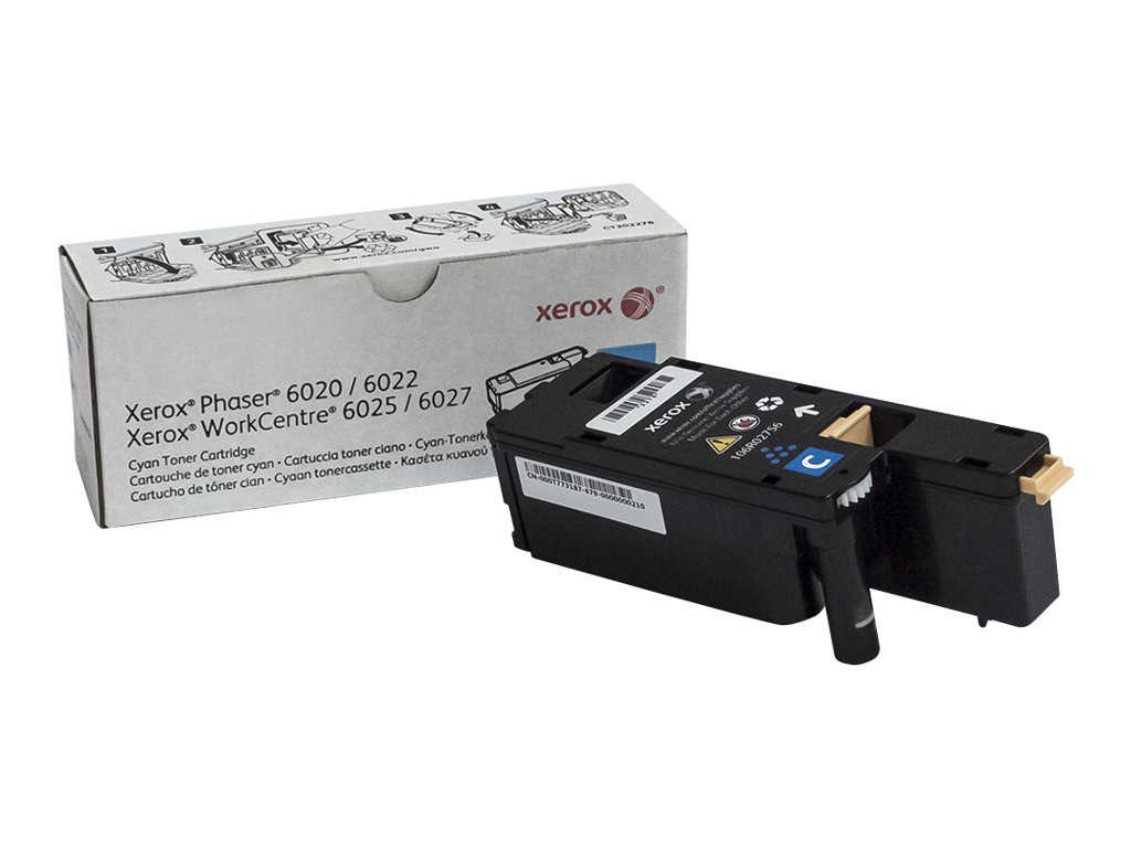 Xerox WorkCentre 6027 - Azul cyan - original - cartucho de toner - para Phaser 6020V_BI, 6022/NI, 6022V_NI, WorkCentre 6025V_BI, 6027/NI, 6027V_NI