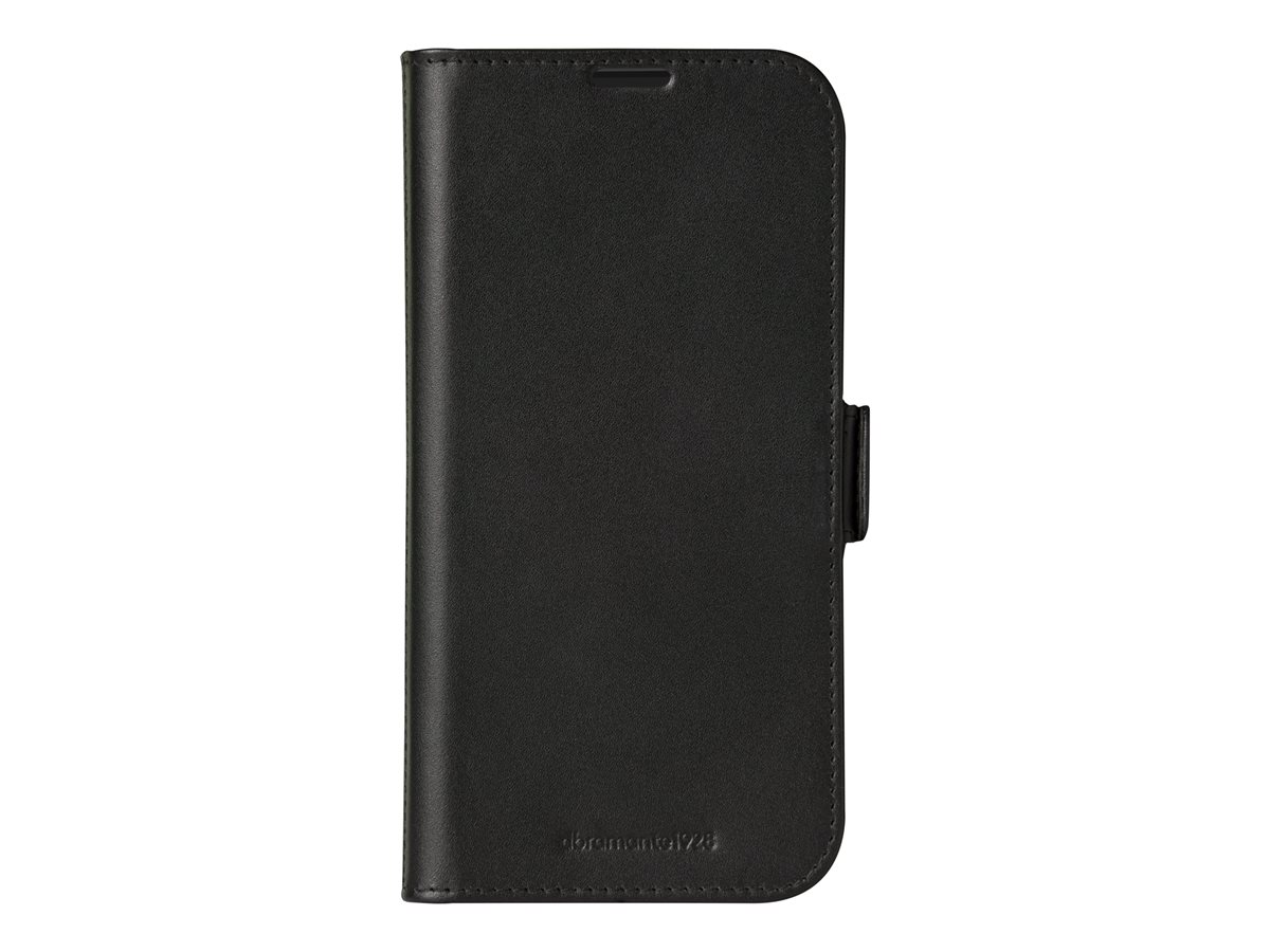 dbramante1928 Copenhagen - Capa flip cover para telemóvel - couro com granulação plena - preto - para Apple iPhone 16 Plus