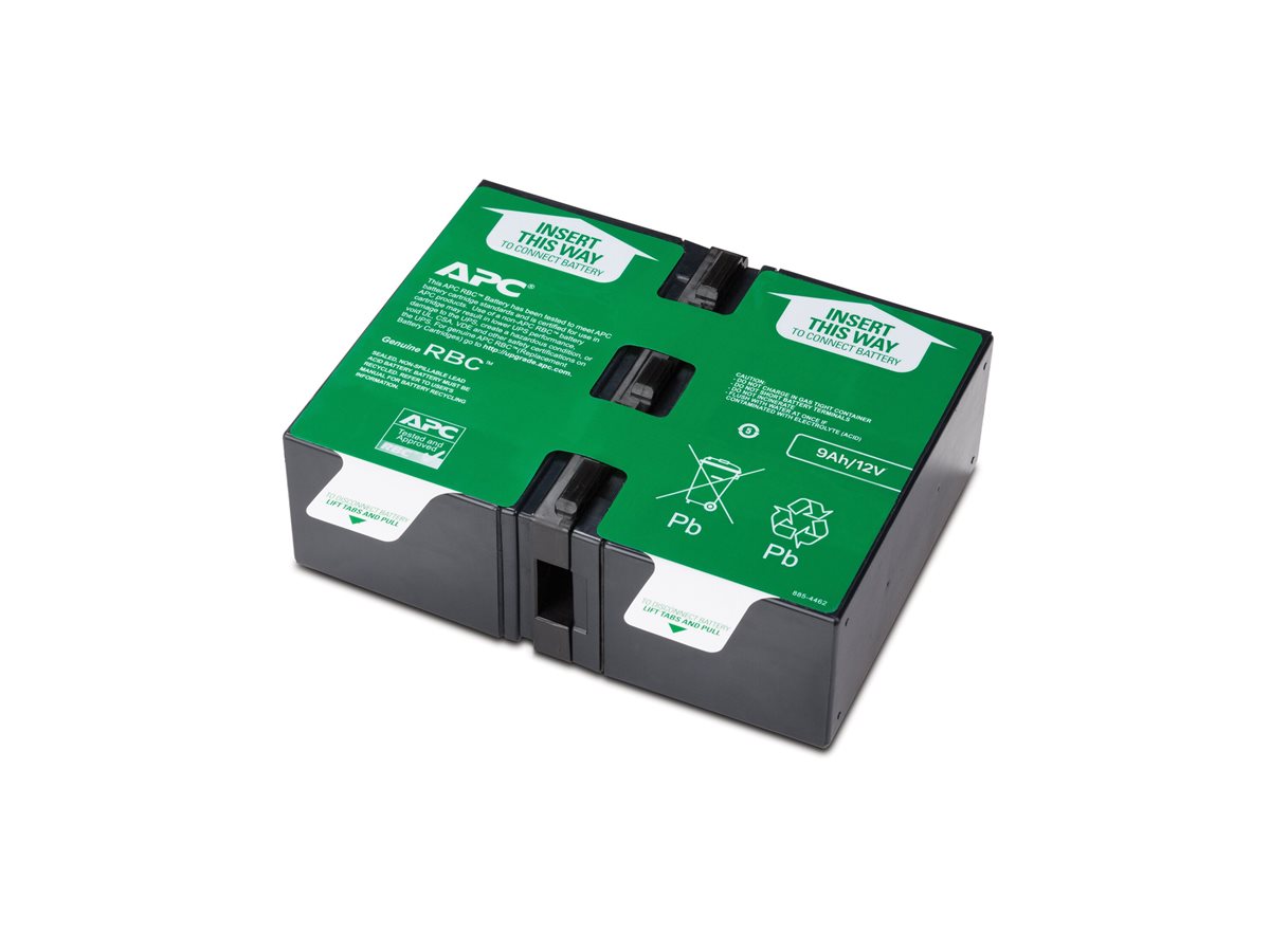 APC Replacement Battery Cartridge #166 - Bateria UPS - 1 bateria x - ácido de chumbo - 180 Wh - preto - para Back-UPS Pro BR1600MI