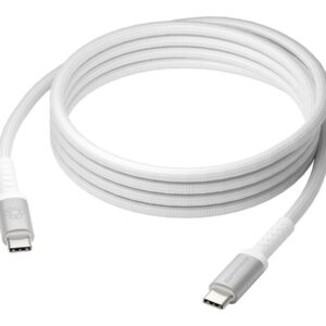 dbramante1928 re-charge it - Cabo USB - USB-C (M) para USB-C (M) - 2 m - cabo entrançado, potência de carregamento de até 100W - branco