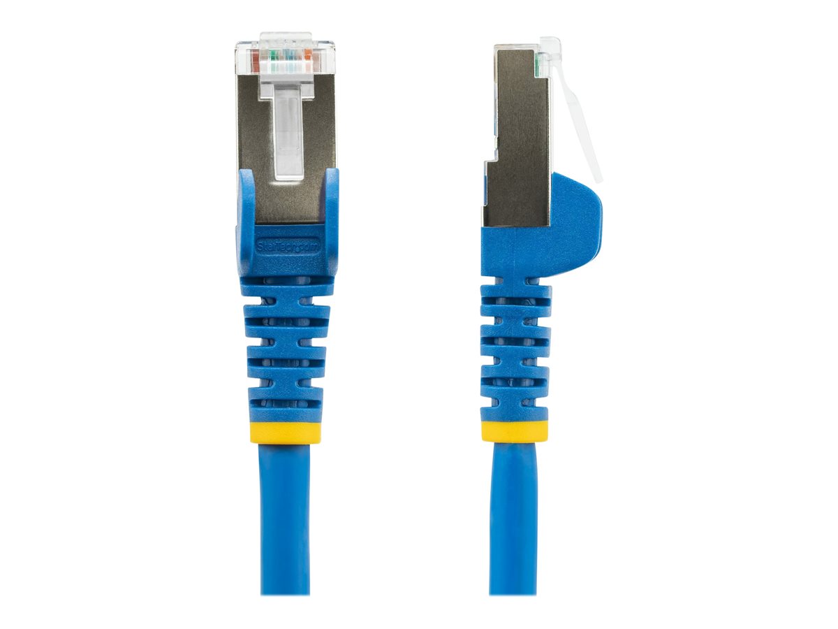 StarTech.com 50cm CAT6a Ethernet Cable - Blue - Low Smoke Zero Halogen (LSZH) - 10GbE 500MHz 100W PoE++ Snagless RJ-45 w/Strain Reliefs S/FTP Network Patch Cord - cabo patch - 50 cm - azul - Image 3