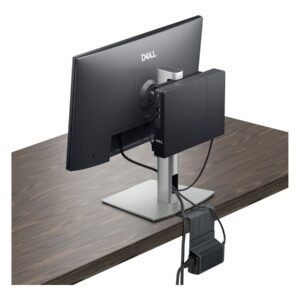 Dell Pro Micro QCM1250 - Micro Core Ultra 5 235T / até 5 GHz - RAM 8 GB - SSD 512 GB - NVMe - Intel Graphics - Gigabit Ethernet, Bluetooth, IEEE 802.11ax (Wi-Fi 6E) - Win 11 Pro - monitor: nenhum - preto - BTS - com 1 ano de Serviço Básico no Local a