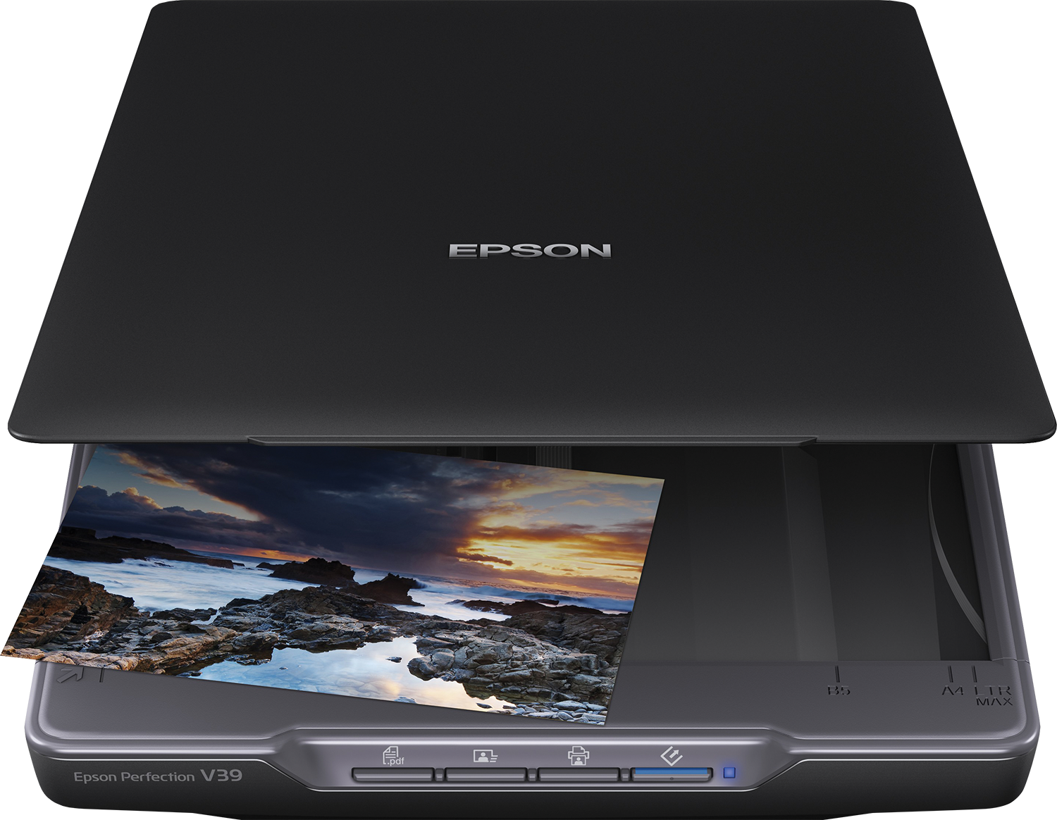 Epson Perfection V39II - Scanner plano - Sensor de Imagem de Contacto (SIC) - A4/Letter - 4800 ppp x 4800 ppp - USB 2.0