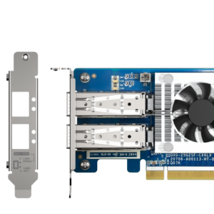 QNAP QXG-25G2SF-CX6 - Adaptador de rede - PCIe 4.0 x8 baixo perfil - 25 Gigabit SFP28 x 2 - para QNAP TS-H2490FU