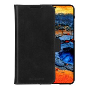 dbramante1928 Lynge - Capa flip cover para telemóvel - couro com granulação plena - preto - para Samsung Galaxy S25+