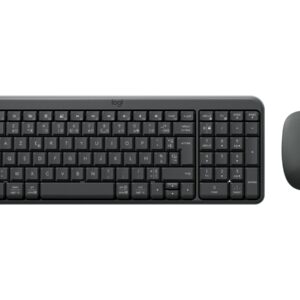 Logitech MK250 - Conjunto de teclado e rato - sem fios - Bluetooth LE - AZERTY - Francês - grafite