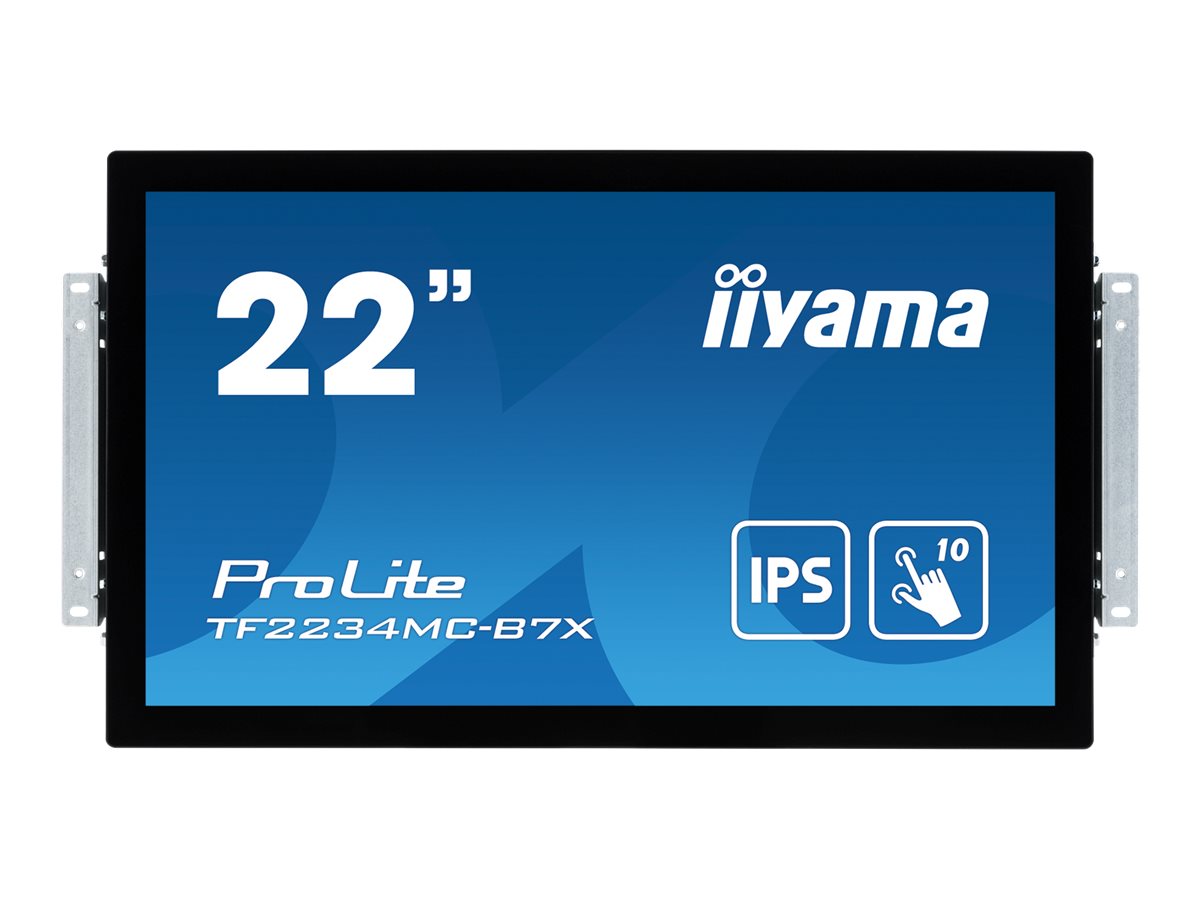 iiyama ProLite TF2234MC-B7X - Monitor LED - 22" (21.5" visível) - moldura aberta - ecrã de toque - 1920 x 1080 Full HD (1080p) @ 60 Hz - IPS - 350 cd/m² - 1000:1 - 8 ms - HDMI, VGA, DisplayPort - preto - Image 3