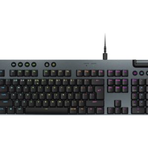 Logitech G G915 X - Teclado - luz traseira - USB - QWERTY - Padrão internacional americano - interruptor: GL Tactile - preto