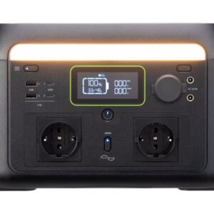 Acer APS311 - Central elétrica portátil - AC 220-240 V - 600 Watt - fosfato de ferro e lítio - 20 Ah - 512 Wh - conectores de saída: 9 - União Europeia - preto