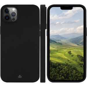 dbramante1928 Costa Rica - Tampa posterior para telemóvel - silicone, plástico reciclado - preto noite - para Apple iPhone 12, 12 Pro