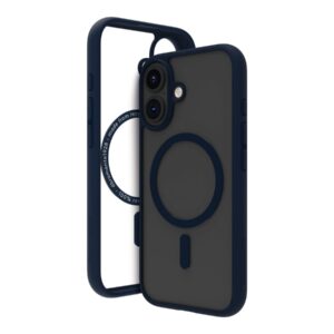 dbramante1928 Grenen - Tampa posterior para telemóvel - compatibilidade MagSafe - plástico - azul, traseira transparente - para Apple iPhone 16