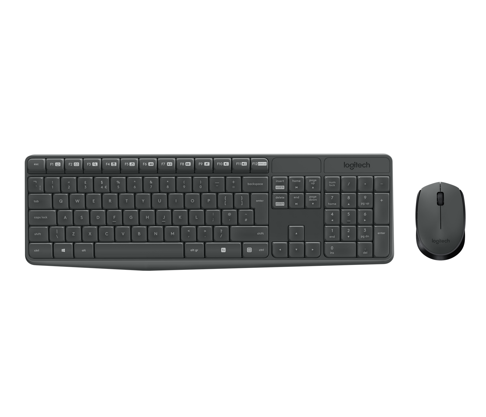 Logitech MK235 - Conjunto de teclado e rato - sem fios - 2.4 GHz - Padrão internacional americano - Image 3