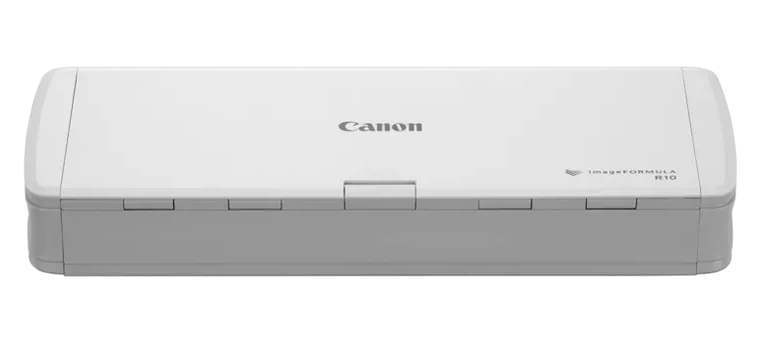 Canon imageFORMULA R10 - Escaneador de documento - CMOS/CIS - Duplex - Legal - 600 ppp - até 12 ppm (mono) / até 9 ppm (cor) - ADF (20 folhas) - até 500 varreduras por dia - USB 2.0