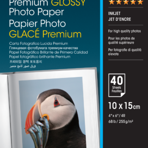Epson Premium Glossy Photo Paper - Brilhante - 100 x 150 mm 40 folha(s) papel fotográfico - para EcoTank ET-1810, 2810, 2811, 2814, 2815, 2820, 2825, 2826, 2850, 2851, 2856, 4800, 4850