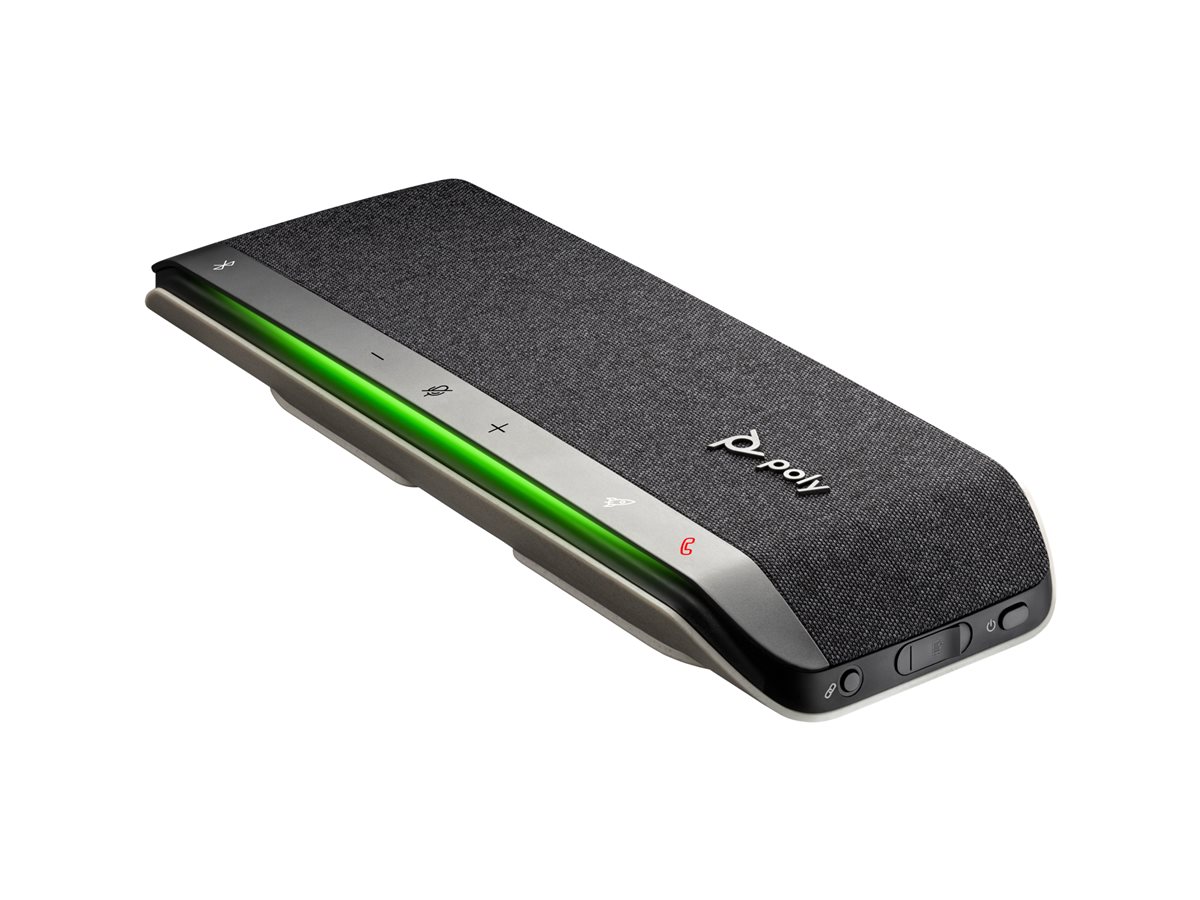 Poly Sync 40 - Alta-voz inteligente - bluetooth - sem fios, com cabo - prata - Certificação Zoom - Replaces Poly SKU 216874-01