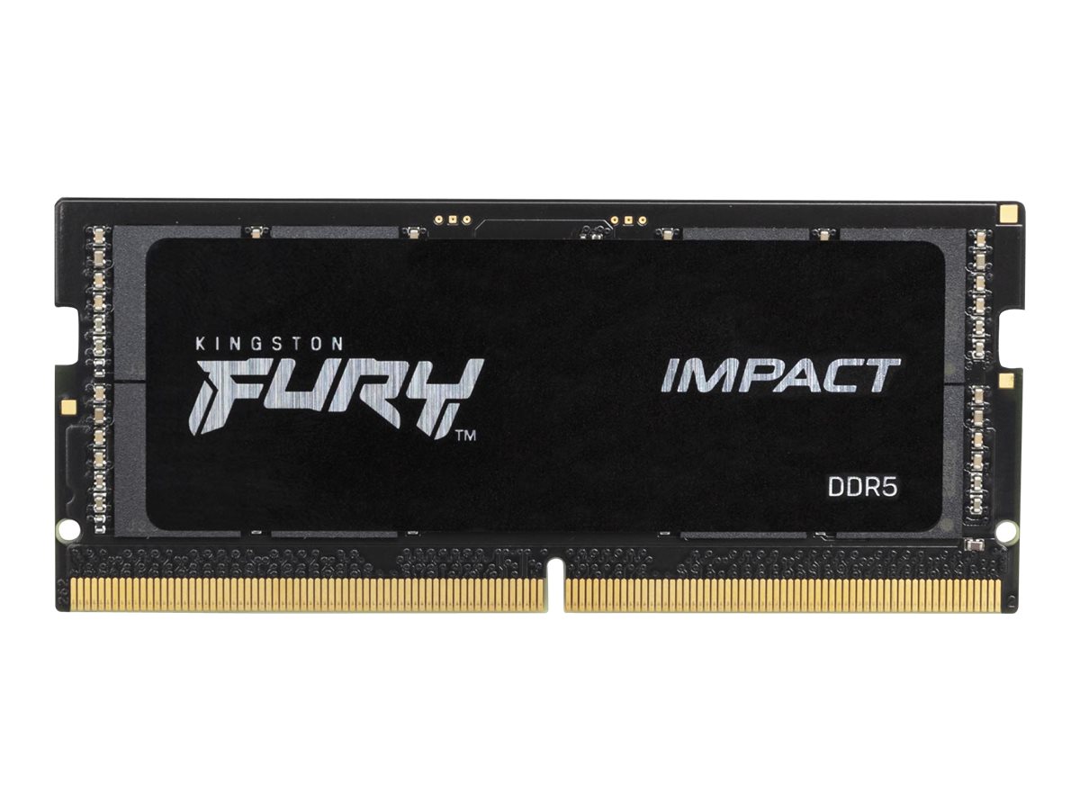Kingston FURY Impact - DDR5 - kit - 32 GB: 2 x 16 GB - SO DIMM 262-pinos - 5600 MT/s / PC5-44800 - CL40 - 1.1 V - unbuffered - on-die ECC