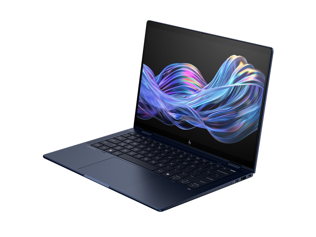 HP EliteBook X Flip G1i Notebook Next Gen AI - Copilot+ PC - design invertido - Intel Core Ultra 7 - 268V / até 5 GHz - Win 11 Pro - Intel Arc Graphics 140V - 32 GB RAM - 1 TB SSD NVMe - 14" IPS ecrã de toque HP SureView 5 1920 x 1200 - Wi-Fi 7, Blue
