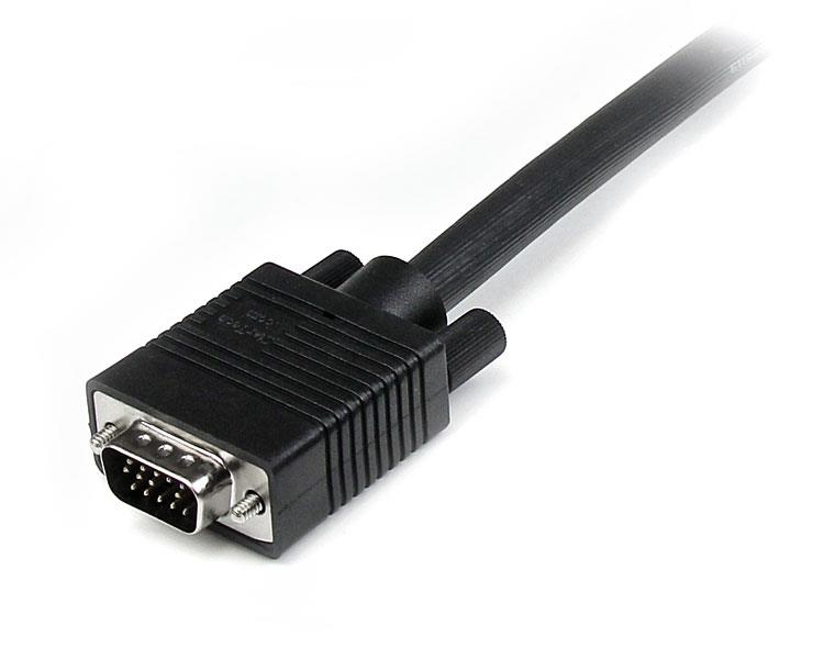 StarTech.com 15m Coax High Resolution Monitor VGA Cable HD15 M/M - Cabo VGA - HD-15 (VGA) (M) para HD-15 (VGA) (M) - 15 m - moldado - preto - Image 2