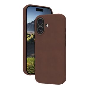 dbramante1928 Roskilde - Tampa posterior para telemóvel - compatibilidade MagSafe - couro com granulação plena - creme escuro - para Apple iPhone 17