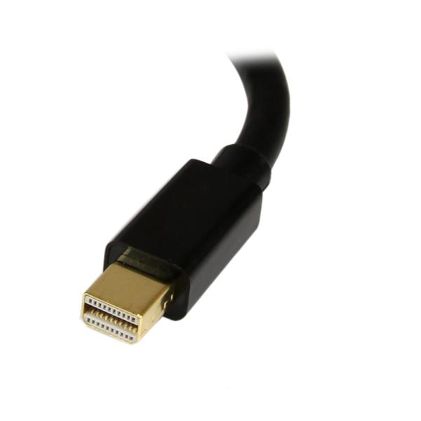 StarTech.com 6in Mini DisplayPort to DisplayPort Video Cable Adapter (MDP2DPMF6IN) - Cabo DisplayPort - Mini DisplayPort (M) para DisplayPort (F) - 15.2 cm - preto - para P/N: CDP2DP141MB, CDP2DP146B, CDP2DPMM1MB, CDP2DPMM6B, DISPLPORT15L, DISPLPORT3 - Image 3