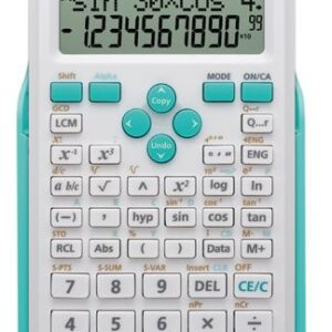 Canon F-715SG - Calculadora científica - 10 dígitos + 2 exponentes - Painel solar, bateria - branco com azul